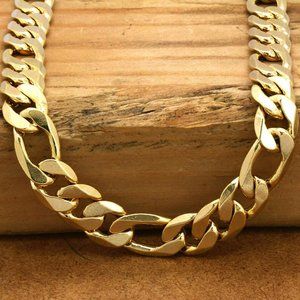 14k Gold 12mm 24" Figaro Link Chain